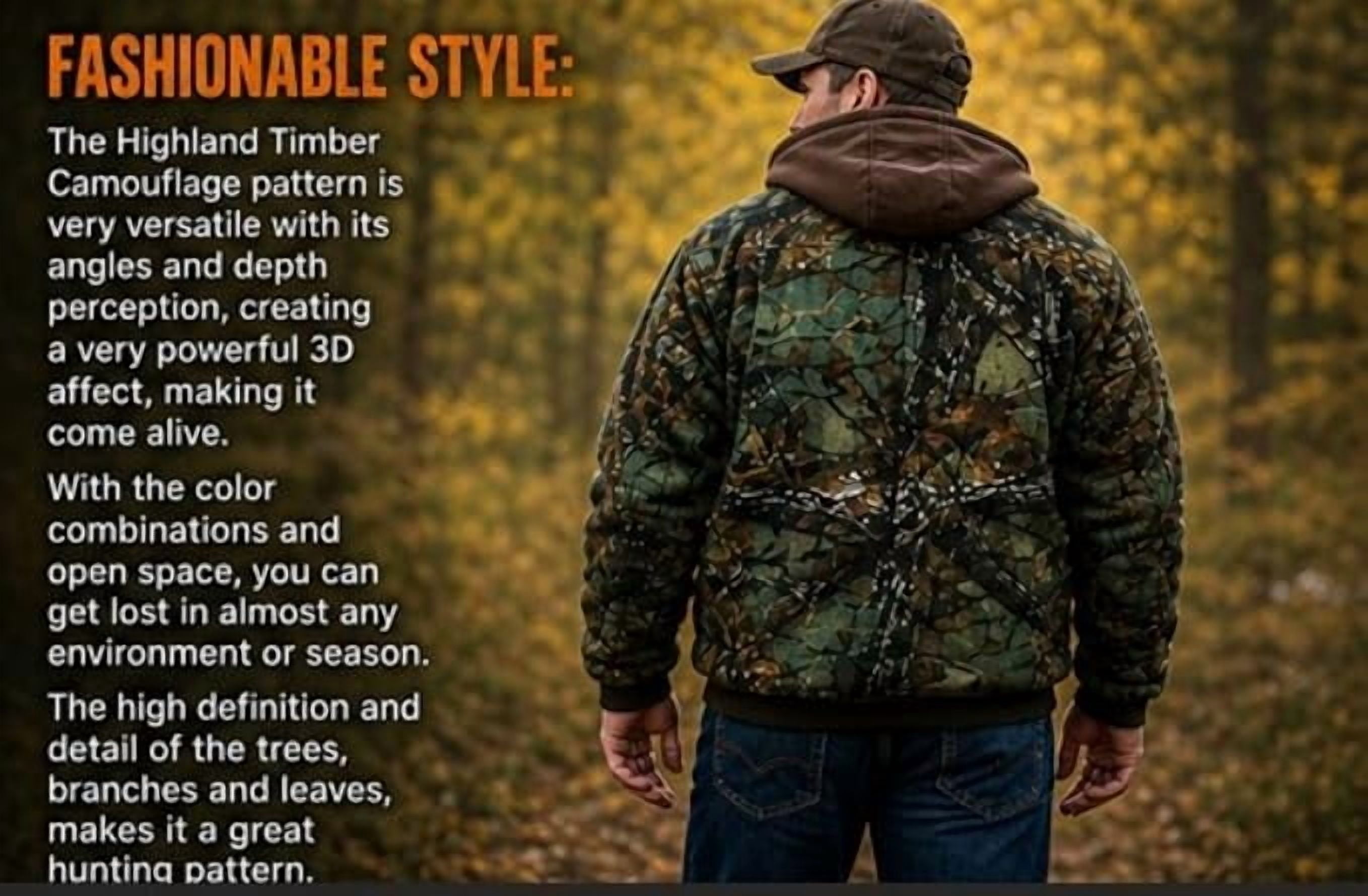 TrailCrest Men's Warm Sherpa Lined Hoodie Fleece Shirt Jacket, Classic Zip Up Camouflaged, 2X