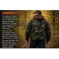 thumbnail image 5 of TrailCrest Men's Warm Sherpa Lined Hoodie Fleece Shirt Jacket, Classic Zip Up Camouflaged, XL, 5 of 7