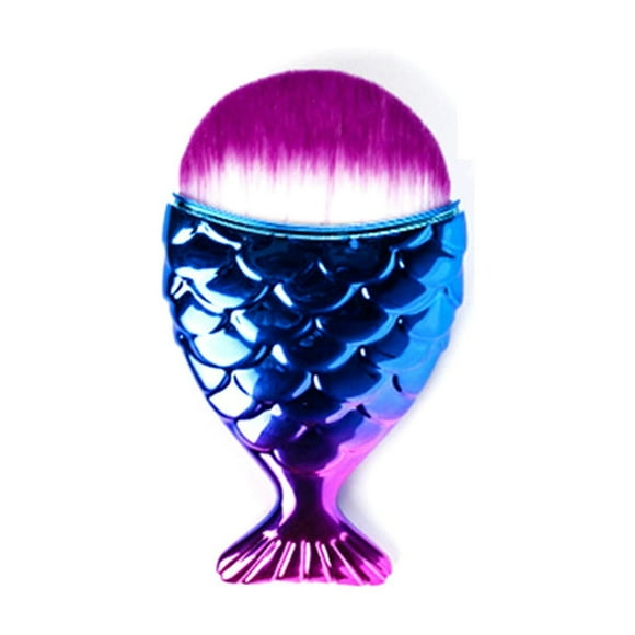 Fish Tail Shape Brush Multifunctional Makeup Cleaning Soft Brush For Daily Use
