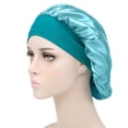 thumbnail image 2 of Chapeau de Sommeil Grand Bandeau Élastique Satin Bonnet Extensible pour Femme, 2 of 8
