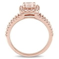 thumbnail image 4 of Everly Women's Morganite 14K Rose Gold Engagement Ring, 4 of 9
