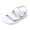 a28-White, variant on KPOPLK Toddler Boys Double Buckle Sandals Children's Adjustable Back Strap Water Sandal Size 11.5,Black