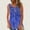 Blue, variant on Runfenguu Beach Tank Tops For Women Womens Camisole Tank Tops Ladies' Casual And Fashionable Printed Round Neck Sleeveless Swim Vests