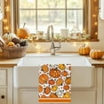 thumbnail image 2 of SM-XLHN Orange Pumpkin Fall Kitchen Towels Set of 2,Autumn Dish Towels 18x26 Inch Drying Dishcloth,Thanksgiving Farmhouse Home Decorations AD388, 2 of 6