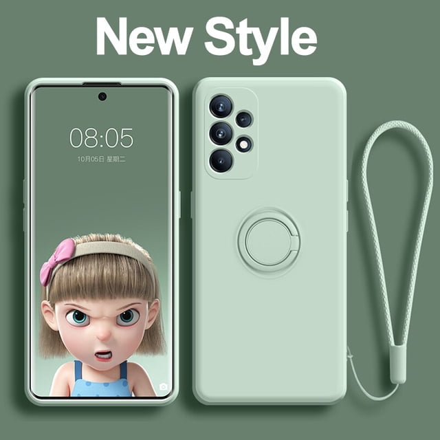 Funda cuadrada de silicona líquida 2 en 1 para Samsung, Funda para Galaxy A52S, A53, A54, A14, A13, A34, A33, 5G, A52s, 5g, A32, a52s, a32, a72, 4g