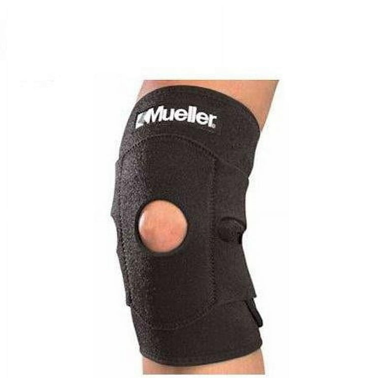 Mueller Adjustable Knee Support, Neoprene Blend, Open, Black, OSFM Mueller Adjustable Knee Support, Neoprene Blend, Open, Black, OSFM