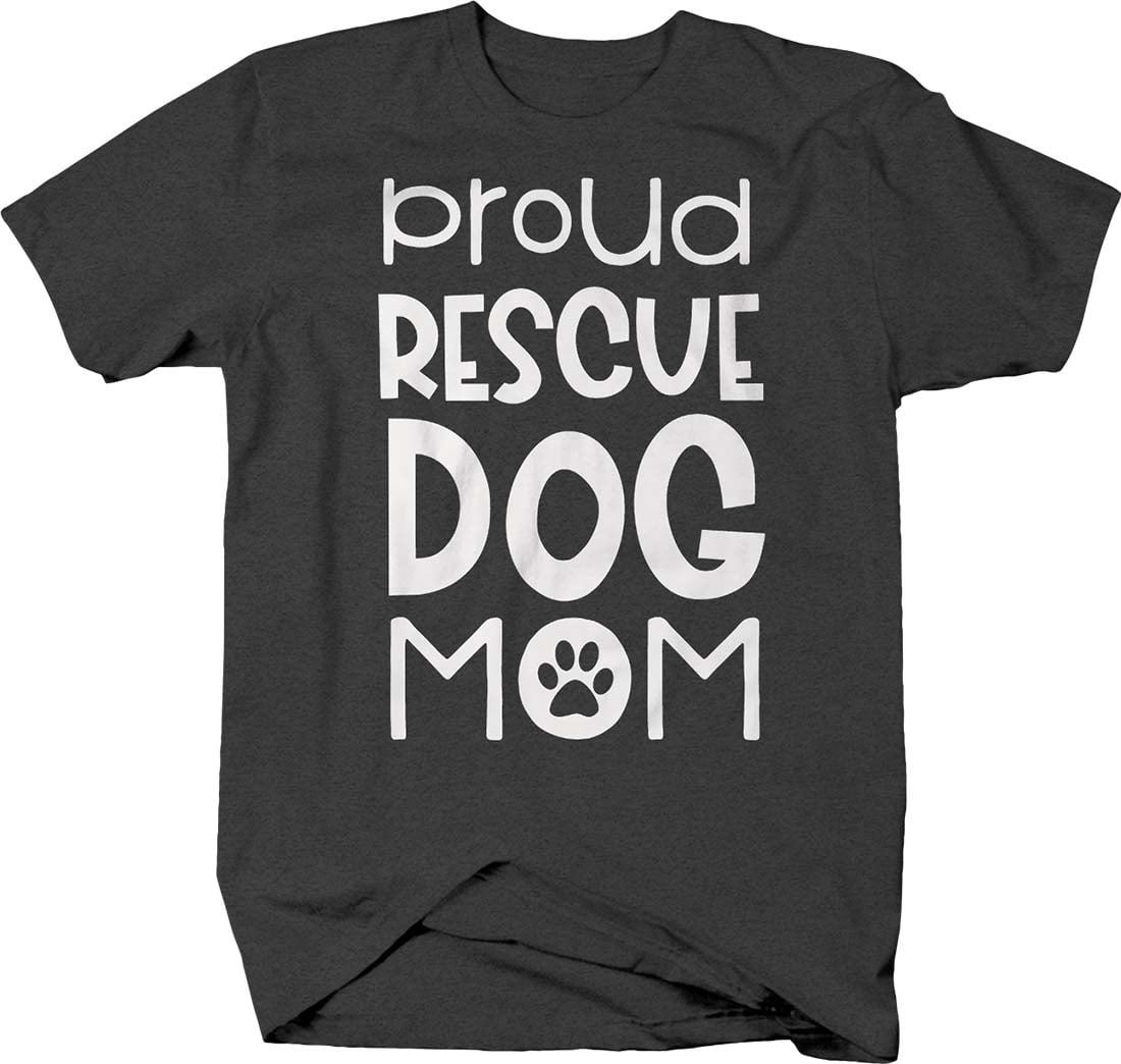 Download Ink Up America Proud Rescue Dog Mom Love Adopt T Shirt Medium Dark Gray Walmart Com Walmart Com