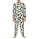 thumbnail image 3 of Balery Abstract Green Polka Dot Pijama para Hombre de Dos Piezas con Manga Larga, Conjunto de Dormir y Descanso Suave con Bolsillos-XX-Large, 3 of 7