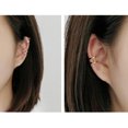 thumbnail image 4 of QQTDFG Simple 2 Layered Ear Cuff 925 Sterling Silver Clip-on Earring A4426-Gold, 4 of 8