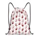 thumbnail image 1 of Fotbe Red Bloody Scary Hands2 Bolsa Mochila con Cordón Estampada, Bolsa de Gimnasio Deportiva, Bolsa Cinch, Bolsa con Cordón para Hombres y Mujeres-Small, 1 of 6