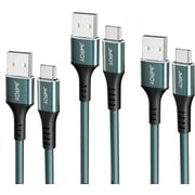 USB C Cable Fast Charge,USB Type-C Charging Cord [3 Pack6.6ft/6.6ft/3.3ft] Nylon Braided USB to USB C Cable 3A Data