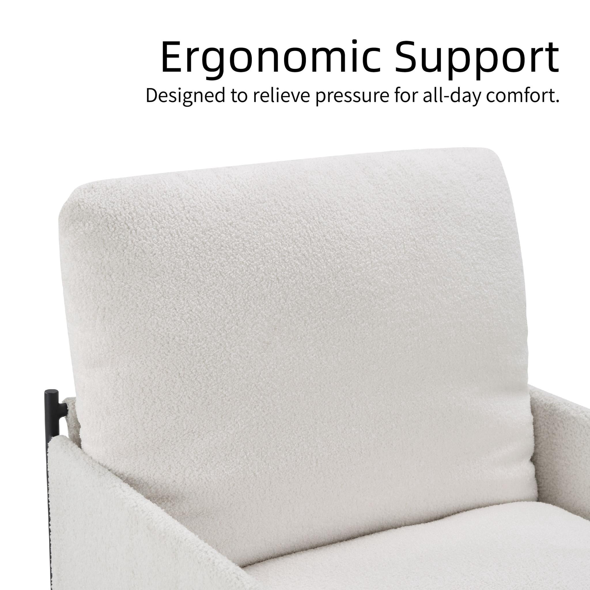 Howcool Sling Accent Chair, Comfy Vanity Chair with Removable Cushion and Storage Bag for Living Room, Bedroom, Office