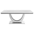 thumbnail image 3 of Kerwin Rectangular 71-inch Stone Top Dining Table White, 3 of 9