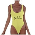 thumbnail image 1 of MKLEKYY Trajes De Baño Mujer 2 Piezas Women Fashion Letter Print Piece Swimsuit Sexy Bikini Swimwear Bathing Sleeveless Backless Swimsuit 504, 1 of 4