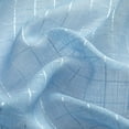 thumbnail image 3 of (2 pack) Mainstays Windowpane Sheer Curtain Panel Pair, Set of 2, Placid Blue, 38"W x 84"L, 3 of 10