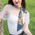 thumbnail image 4 of Cauagu Western Desert Cloud Cowboy Pattern Scarf for Women,Neck Scarf Women's Wrap Scarf Head Shawl Long Scarf Accessory Scarf Fall Gift, 4 of 6