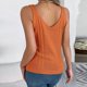 thumbnail image 3 of Chaleco corto de punto sin mangas y cuello redondo para mujer - Top informal ajustado con ombligo al aire para el verano, 3 of 8