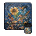 thumbnail image 2 of HELLHERO Butterfly Swarm Sewing Machine Pad to Keep Sewing Accessories Foldable Removable Storage Bag Sewing Machine Mats 25.2in×24.4 Inch for Woman Gifts, 2 of 5