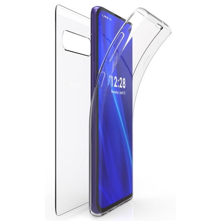 Case for Galaxy S10, New 360-Degree Wrap [Full-Body Protection] Transparent TPU Slim Cover [Built-In Screen Guard] for Samsung Galaxy S10 Phone (SM-G973)
