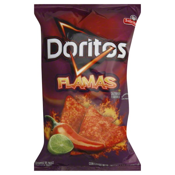 Sabritas Doritos Flamas Sazonado Tortilla Chips, 7.63 Oz.