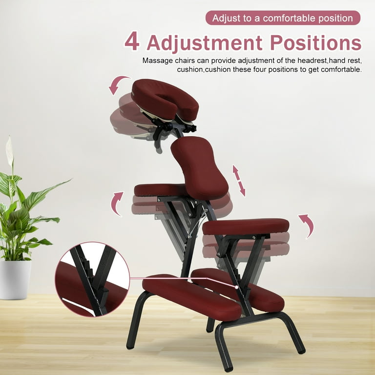 Portable massage chair - Burgandy Portable massage chair - Burgandy