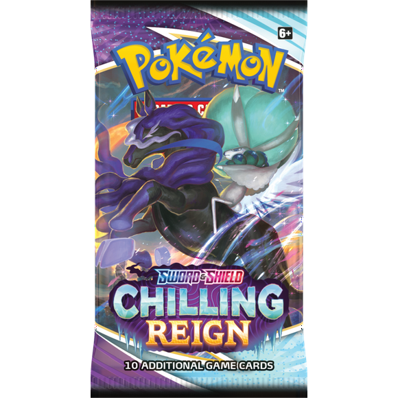 Pokemon Jeu de Cartes à Collectionner Épée et Bouclier (SWSH6) Booster de Règne Froid 10 Cartes par Pack