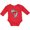 Red, variant on Inktastic Black History Month Ink Print African Heart Boys or Girls Long Sleeve Baby Bodysuit