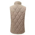 thumbnail image 3 of cocolona Womens Winter Vest Sleeveless Zipper Stand-up Collar Puffer Vest Lightweight Casual Quilted Jacket Coats with Pocket, 3 of 7