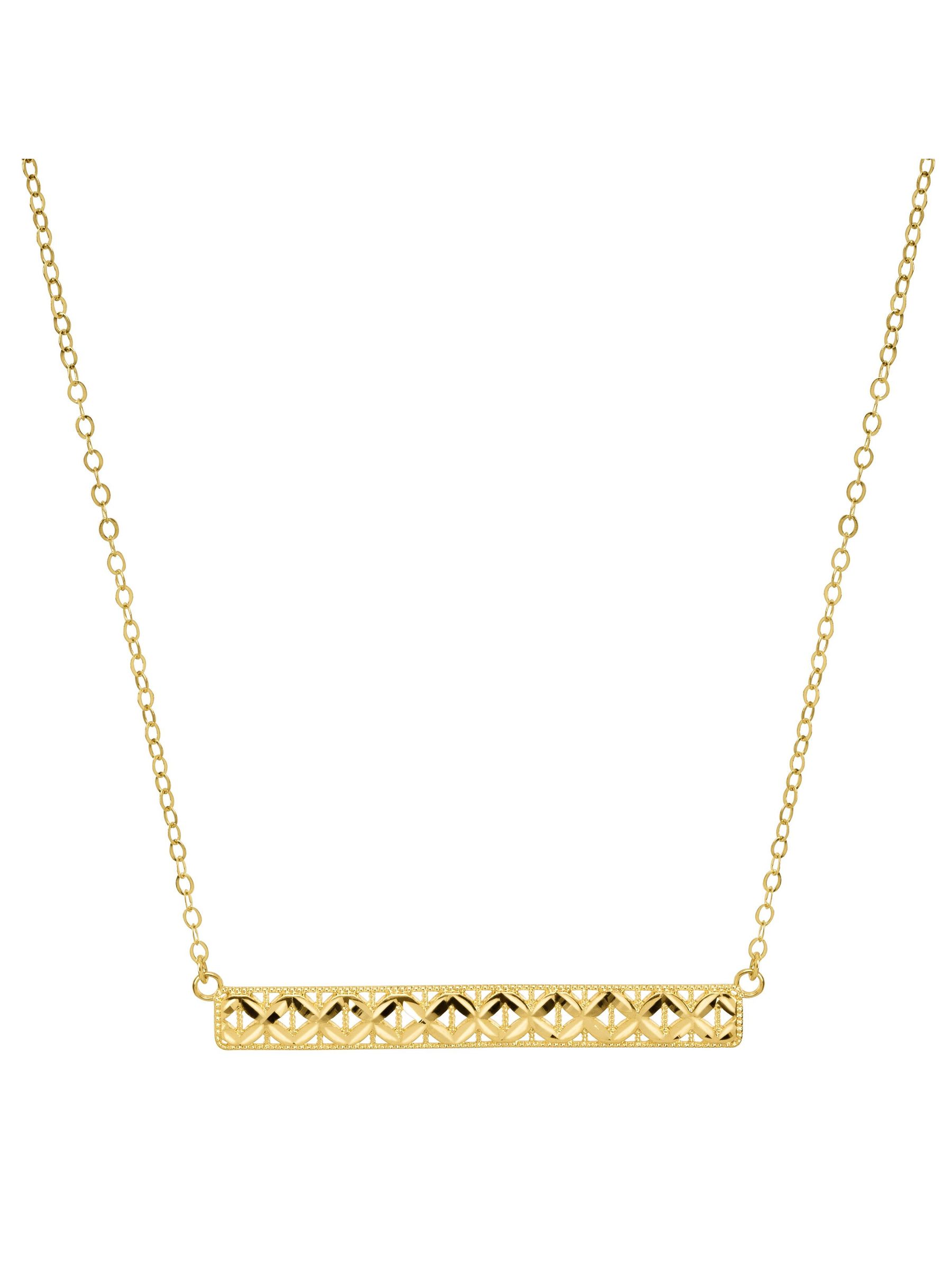 US GOLD 10kt Gold High-Polish Bar 