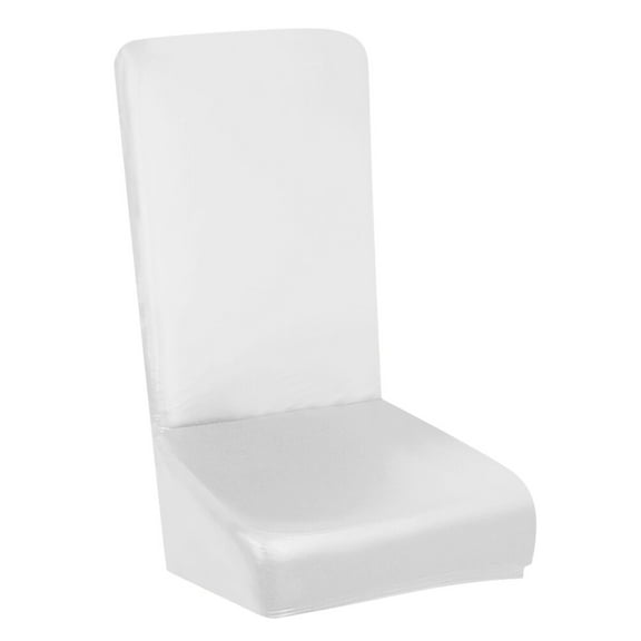 Leather Chair Cover Spandex Slipcover Dining Protective Black Covers White