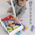 thumbnail image 3 of Le Toy Van - Petilou Andador de madera para niños pequeños y bebés | Caminante educativo de la nube del arco iris | Adecuado para un niño o niña de 1 año o más, multicolor, 45 bloques (PL102), 3 of 5