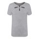 thumbnail image 4 of Tops sólidos de manga corta de ocio de cuello redondo de verano de moda para mujer Fridja  ghk2715, 4 of 5