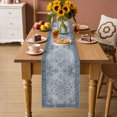 thumbnail image 2 of Table Runners 70 Inches Long Dress Scarves, Vintage Boho Farmhouse Coffee/Dining/Kitchen Table Decor, Holiday Table Runner, Retro Rustic Ethnic Tribal Floral Print 13x70 Inch, 2 of 7