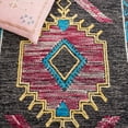 thumbnail image 6 of SAFAVIEH Kilim Francis Geometric Wool Area Rug, Black/Pink, 8' x 10', 6 of 8