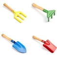 thumbnail image 2 of 5 Stück 20,3 cm Kinder Gartenwerkzeuge, aus Metall mit stabilem Holzgriff, sicherer Strand Sandkasten Löffel, Gabel, Kelle, Rechen & Schaufel für Kinder TUNC Sencillez, 2 of 5