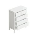 thumbnail image 2 of 5 Drawer Dresser Chest, 4-Tier Tall Dresser for Bedroom with 5 Drawers, Freestanding Dresser Storage Tower, Storage Dressers Organizer for Living Room, Kitchen, Hallway, Entryway, 2 of 5