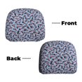 thumbnail image 3 of 2 PCS Car Headrest Cover, Abstract blue line Soft Car Seat Head Rest Cover Protector Interior Car Accessories Seat Covers for Cars Truck Auto Only Covers, 3 of 8