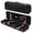 Black/Black, variant on MI&VI Deluxe Hardwood Violin Travel Case 4/4 (Full Size) With Leather Handles | Adjustable Shoulder Straps | Thermal Insulation | Oblong Shape | Photo Pocket | Hygrometer- By MIVI Music (Brown/Black)