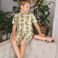 thumbnail image 4 of Balery Frogs Conjunto de Pijama Infantil de Manga Corta con Estampado – Ropa de Dormir de Algodón Suave-3X-Large, 4 of 6
