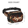 thumbnail image 4 of Disketp Cat Asleep Among Flowers Riñonera de Doble Capa, Bolsa de Cintura Ajustable para Viajes, Correr y Senderismo, Riñonera Ligera para Hombre y Mujer, 4 of 9