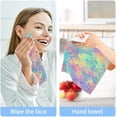 thumbnail image 7 of 2 Pack Colorful Leopard Pure Cotton Washcloths 12 x 12 Inch Reusable Absorbent Soft Cotton Face Towels Fingertip Towels Set for Gym Towels,Hotel and Spa Wash cloth, 7 of 7