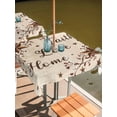 thumbnail image 2 of Outdoor Tablecloth with Umbrella Hole for Patio/Picnic/Party/Camping, Brown Farmhouse Waterproof Table Cloth Square Cover Washable, Retro Country Stars Rustic Branches Berry (60"x 60"), 2 of 8