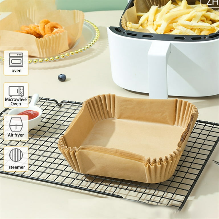 50pcs Air Fryer Disposable Paper Liners Square, Non-Stick Paper, Air Fryer  Accessories, Oil Proof & Water Proof, Paper Liner For Baking Roasting  Microwave Oven