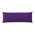 thumbnail image 2 of Easygdp Purple Mardi Gras Long Body Pillowcase - Super Soft Microfiber Body Pillow Case - Envelope Closure, Cool, Anti-Fading- 20x54 in, 2 of 8