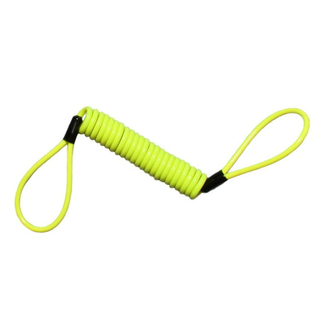 150cm Handlebar Anti Wire Spring Reminder Rope.Reminder Cable, Cable, for Scooter Motorbike Vehicle - yellow Giallo
