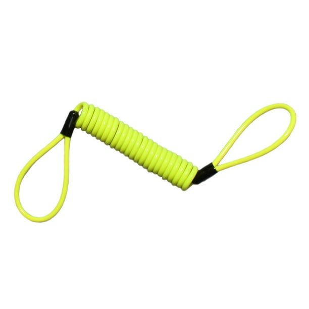 Alarma de bloqueo de disco para motocicleta, cable de recordatorio de seguridad del disco de freno del motor, amarillo Giallo