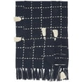 thumbnail image 4 of Nourison Life Styles Navy Decorative Throw Blanket , 50" X 60", 4 of 5
