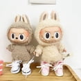 thumbnail image 4 of Zapatos de cuero Labubu de 17 cm, bonitos, zapatos de lona, zapatillas, cámara, accesorios para muñecas Labubu, Labubu Corea Kpop Exo, regalo para niñas DIY, 4 of 5