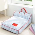 thumbnail image 1 of Cojn Para Mascotas Con Relleno De Espuma Suave, Funda Extrable Y Lavable, Diseo Ergonmico, Ideal Para Viajes En Coche, Soporte Cmodo, Material Sinttico Duradero, Ajuste Universal, UKHBMC, 1 of 6