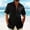 (Casual 10)Black, variant on Mens Casual Shirt Fashion Blouse Summer Loose Turndown Collar Beach Printing Short Sleeve Button Top Tees
